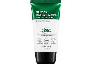 Заспокійливий сонцезахисний крем для обличчя Truecica Mineral Calming Tone-Up Sun Cream за ціною 650₴  у категорії Переглянуті товари
