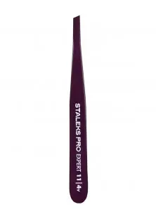Пінцет для брів скошений вузький фіолетовий TE-11-4v за ціною 210₴  у категорії Пінцети для брів