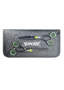 Набір перукарських ножиць Art Green Set 305 за ціною 3550₴  у категорії Ножиці для волосся Бренд Sway