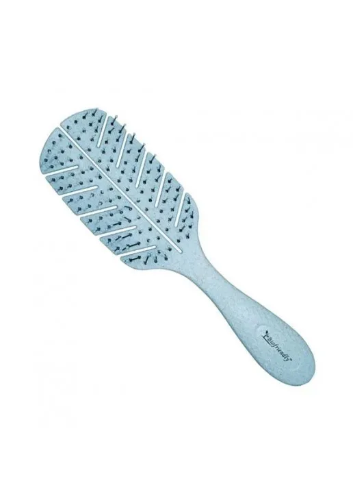 Щітка для укладки волосся Biofriendly Wheat Fiber Blue Mini - фото 1