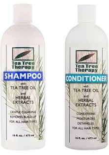Купить Tea Tree Therapy Набор Shampoo + Conditioner With Tea Tree Oil And Herbal Extracts с маслом чайного дерева выгодная цена