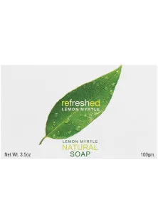 Натуральне освіжаюче мило Natural Soap на рослинній основі з олією лимонного мирта за ціною 150₴  у категорії Засоби для ванни та душу Об `єм 100 гр