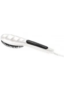 Гребінець-випрямляч білий Hot Brush за ціною 905₴  у категорії Праска для волосся Тип Випрямляч для волосся