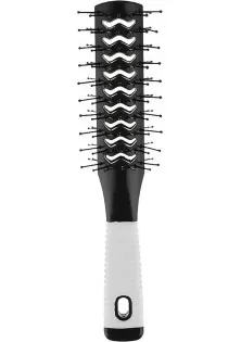 Расческа туннельная 14-рядная черная  по цене 55₴  в категории Инструменты для парикмахеров