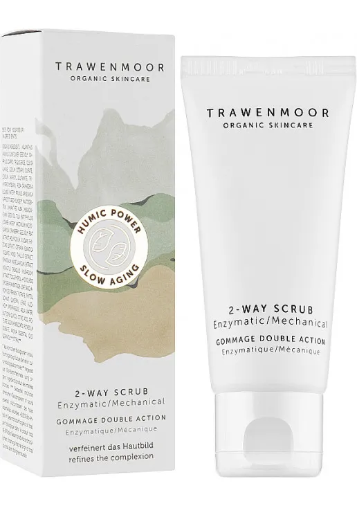 Trawenmoor Скраб двойного действия – энзимный и механический пилинг для всех типов кожи 2-Way Scrub — цена 1651₴ в Украине 