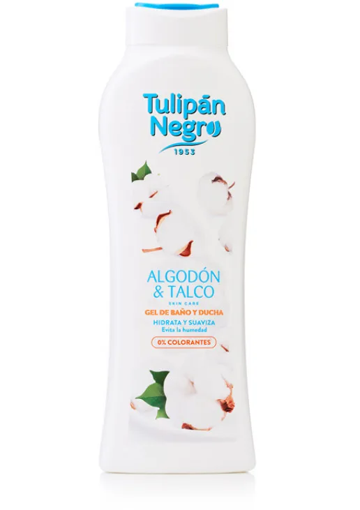 Tulipan Negro Гель для душу Бавовна та тальк Shower Gel Cotton And Talc - фото 1