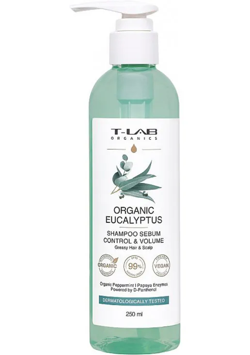 Шампунь для жирного волосся Organic Eucalyptus Shampoo - фото 1