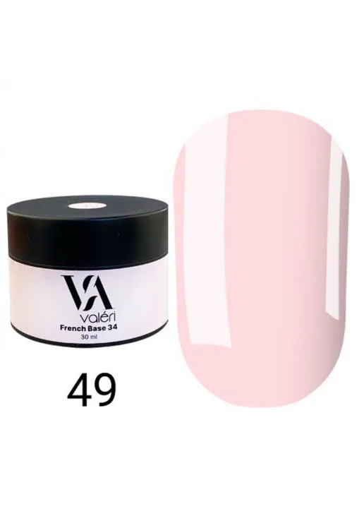 Камуфлююча база для нігтів Valeri Base №49 Color, 30 ml - фото 1
