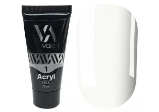 Акрил-гель для нігтів Valeri Acryl Gel №01, 15 ml за ціною 215₴  у категорії Переглянуті товари