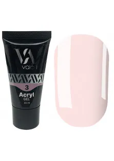 Акрил-гель для ногтей Valeri Acryl Gel №03, 30 ml по цене 320₴  в категории Материалы для наращивания ногтей Назначение Моделирование