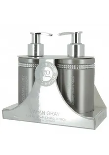 Набір для догляду за шкірою рук Set Grey Crystal Cream Soap + Hand Lotion за ціною 621₴  у категорії Набори для тіла Вік 18+