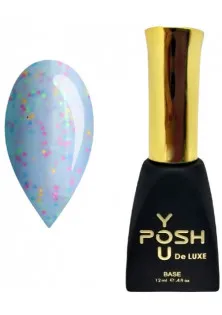 Камуфлирующая база нежный голубой с крошкой YOU POSH DeLuxe №83, 12 ml в Украине