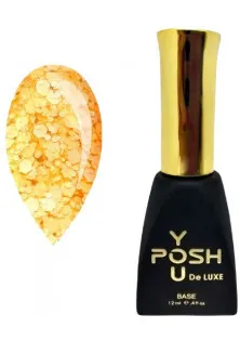 Камуфлююча база абрикосово-жовтий з білими пластівцями YOU POSH DeLuxe №97, 12 ml за ціною 145₴  у категорії Польська косметика Країна ТМ Польща