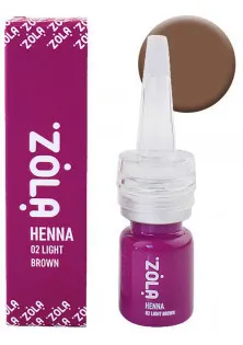 Купить ZOLA Хна для окрашивания бровей Henna 02 Light Brown выгодная цена