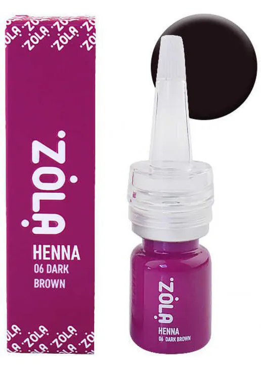 Хна для фарбування брів Henna 06 Dark Brown - фото 1