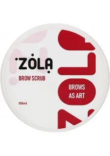 Купити ZOLA Рожевий скраб для брів Eyebrow Scrub Pink вигідна ціна