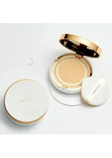 Кушон з золотом і колагеном SPF45+/PA з формулою проти зморшок і ліфтинг-ефектом. Atomy Adelica The New Gold Collagen. Корея. в Україні