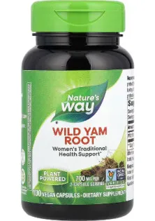 Корінь дикого ямсу, 700 мг, 100  капсул (350 мг у капсулі)Nature's Way за ціною 485₴  у категорії Nature's Way