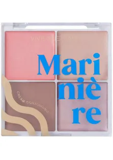 Vivienne Sabo Mariniere Palette Contouring Палетка крем для скульптурування обличчя 01 за ціною 299₴  у категорії Палетки для макіяжу