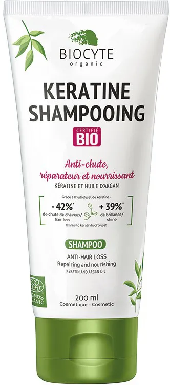 Кератиновий шампунь Keratine Shampooing Bio для відновлення волосся - огляд